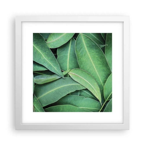 Plakát v bílém rámu - Šťavnaté a svěží - 30x30 cm