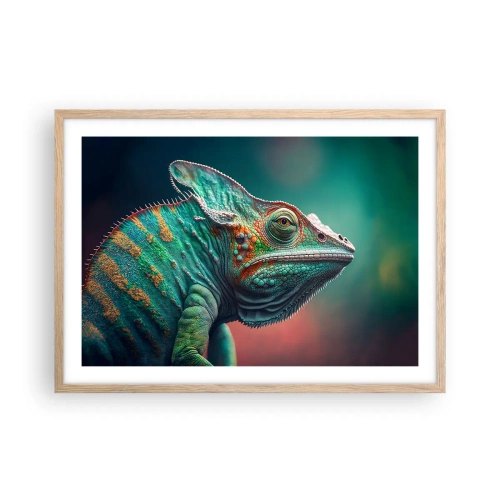 Plakát v rámu světlý dub - Vidíš mě? To není dobré… - 70x50 cm