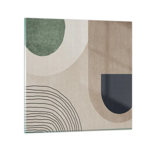 Obraz na skle - Něžnost oválu - 70x70 cm