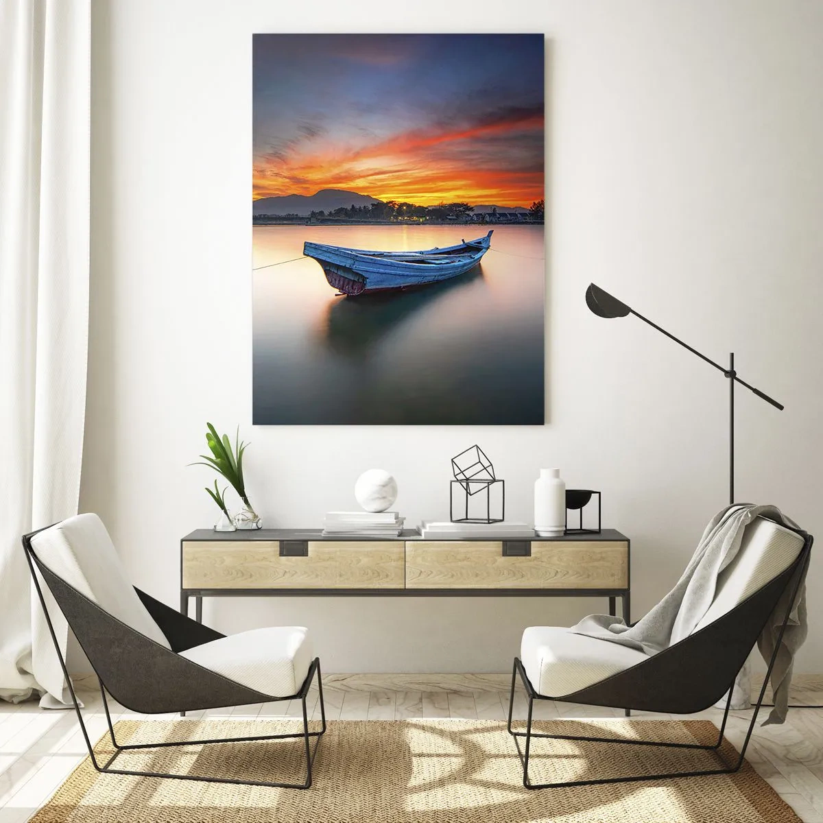 Obraz na skle - Blíží se dobrá noc - 50x70 cm