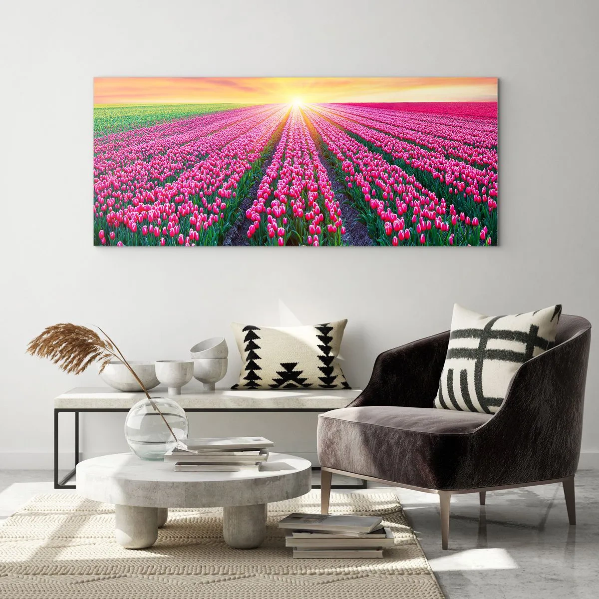 Obraz na skle - Farma krásy - 120x50 cm