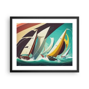 Plakát v černém rámu - Jak vycházet s živly - 50x40 cm