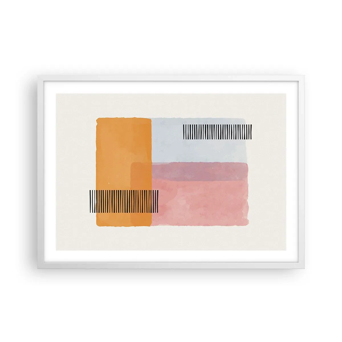 Plakát v bílém rámu - Z rohu do rohu - 70x50 cm