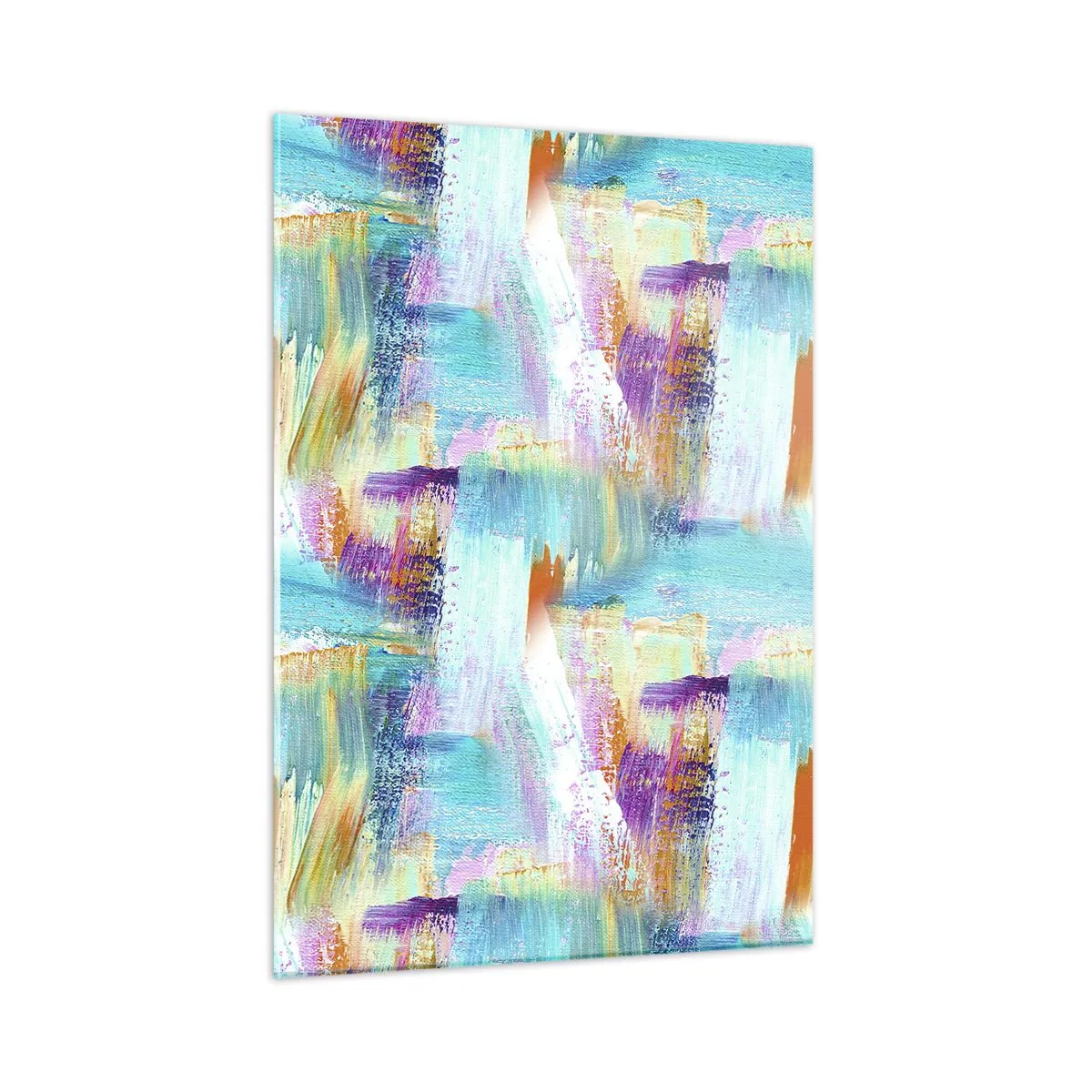 Obraz na skle - Pohodové střídavé cákance - 50x70 cm