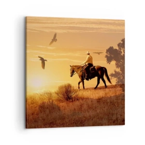 Obraz na plátně - Sám prérií - 60x60 cm