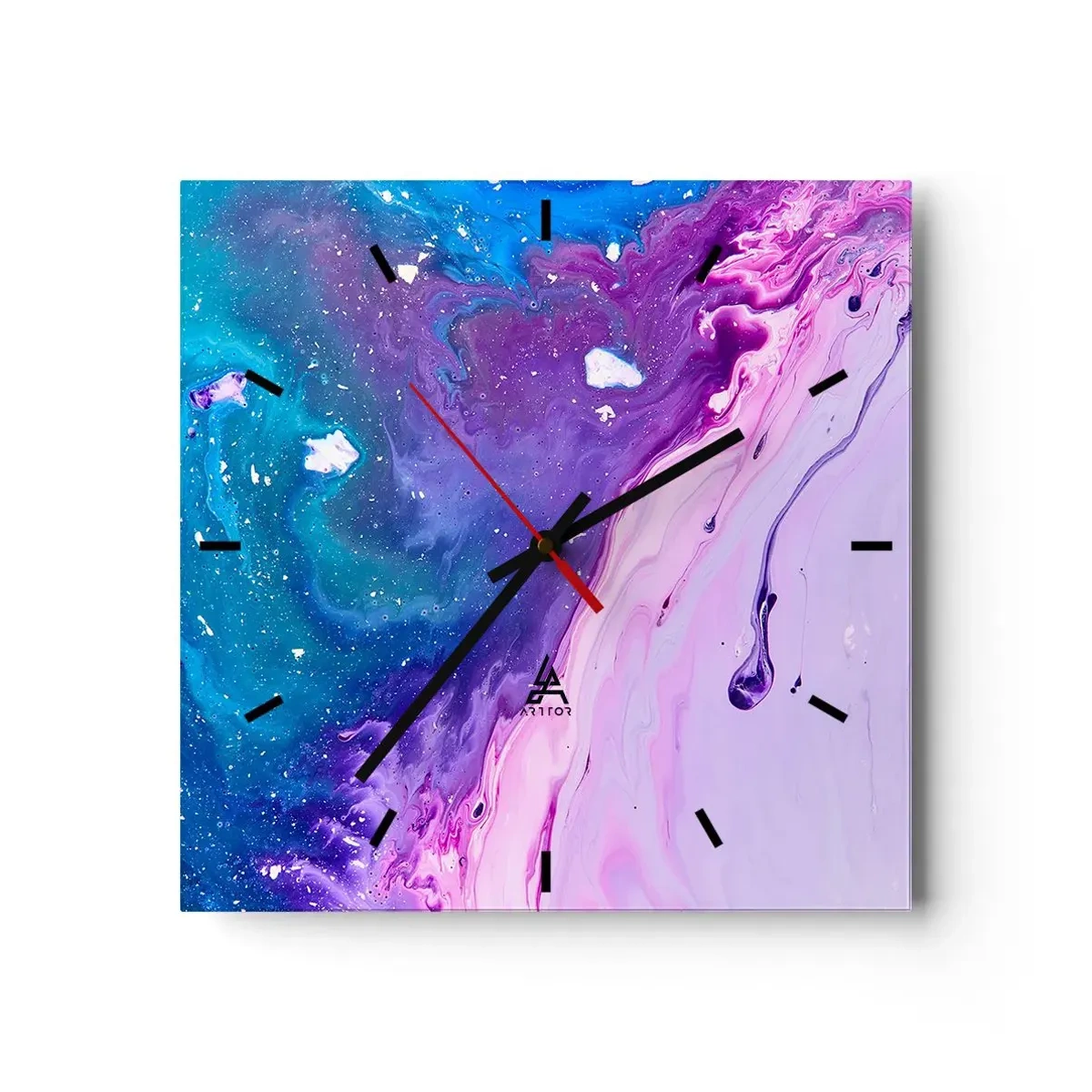 Nástěnné hodiny - Yin a yang - 30x30 cm