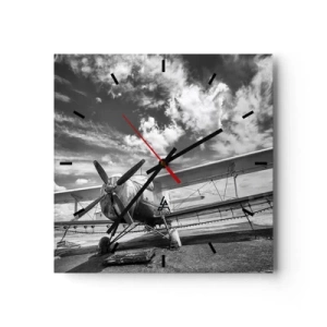 Nástěnné hodiny - Nemohu se toho dočkat! - 40x40 cm