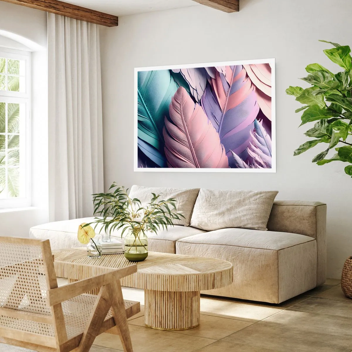 Plakát - Ptačí styl - 100x70 cm