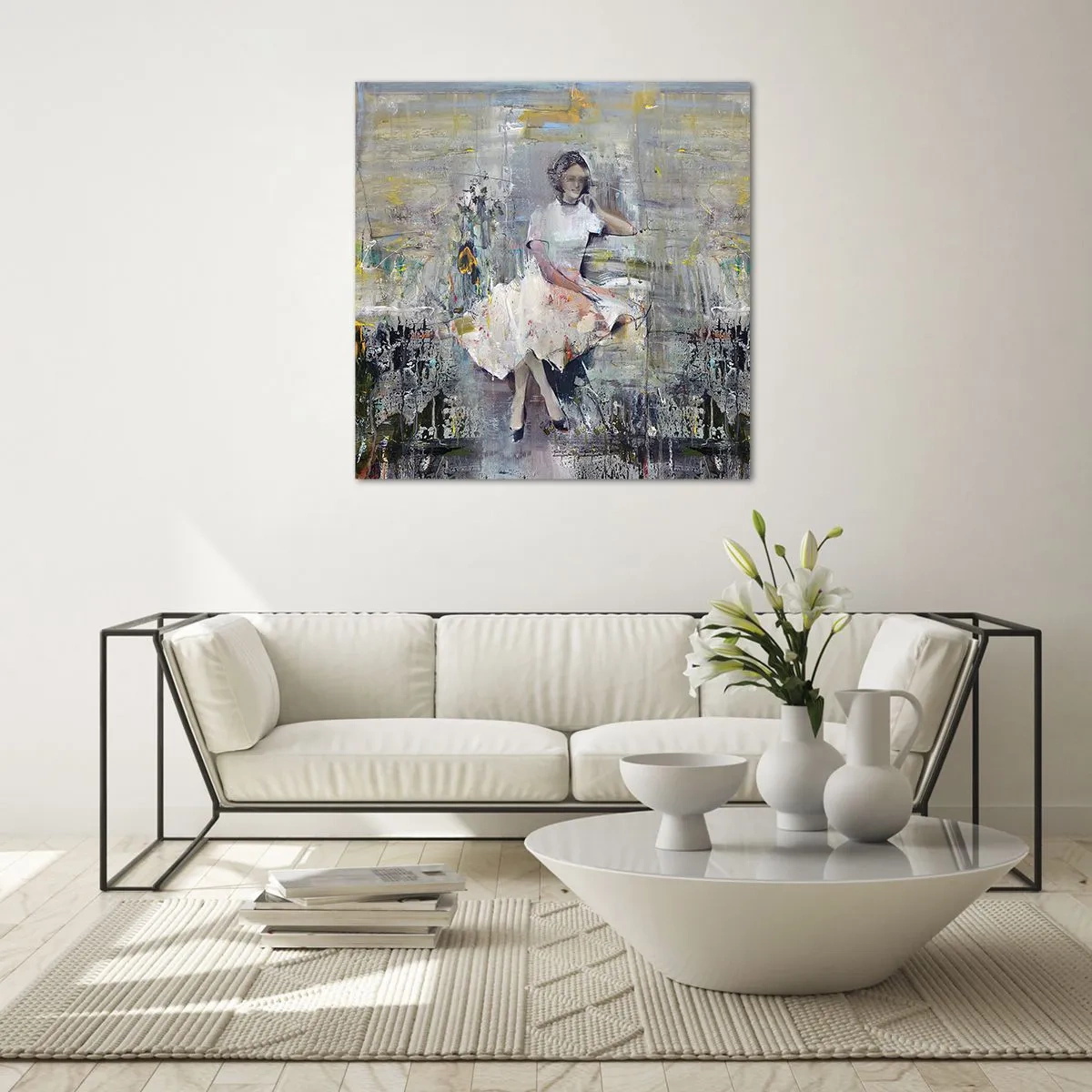 Obraz na skle - Klasická a moderní - 70x70 cm