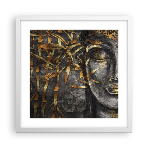 Plakát v bílém rámu - Pociťte klid - 40x40 cm