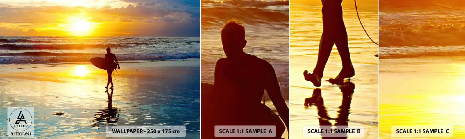 Fototapeta Vzorek Standard Eco - Návrat bojovníka - Sport, Surfování, Indonésie - 100x30 cm
