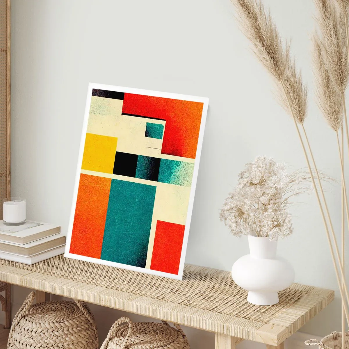 Plakát - Geometrická abstrakce – dobrá energie - 70x100 cm