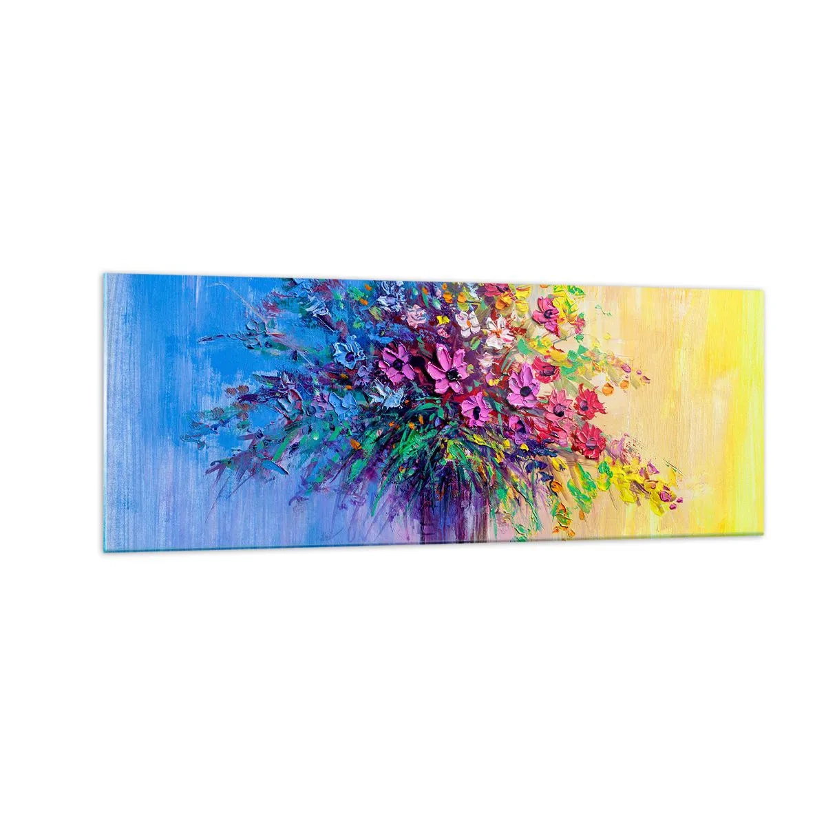 Obraz na skle - Dar letní louky - 140x50 cm