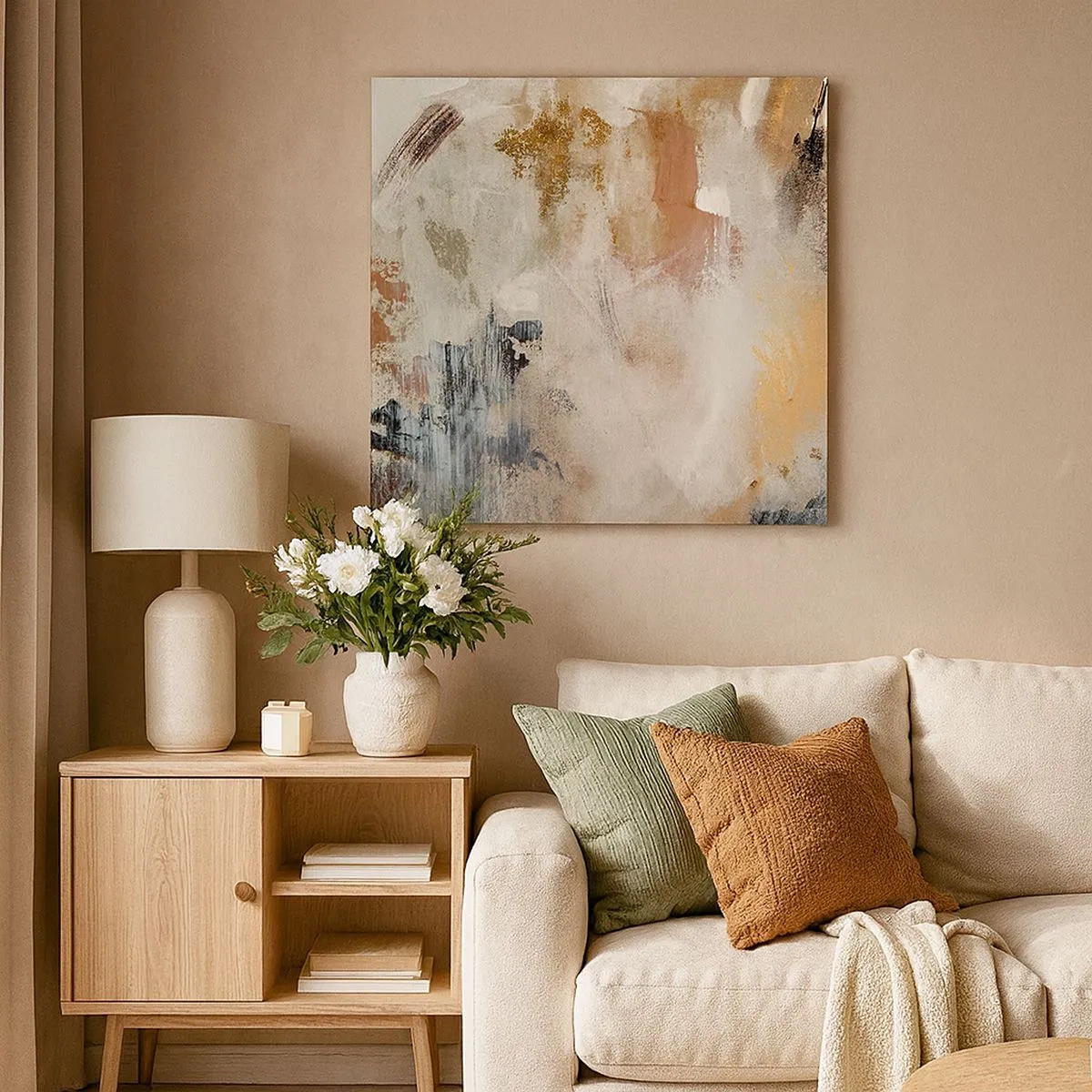 Obraz na plátně - Mlhavá abstrakce - 30x30 cm