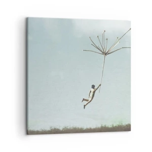 Obraz na plátně - Letající pampeliška - 50x50 cm