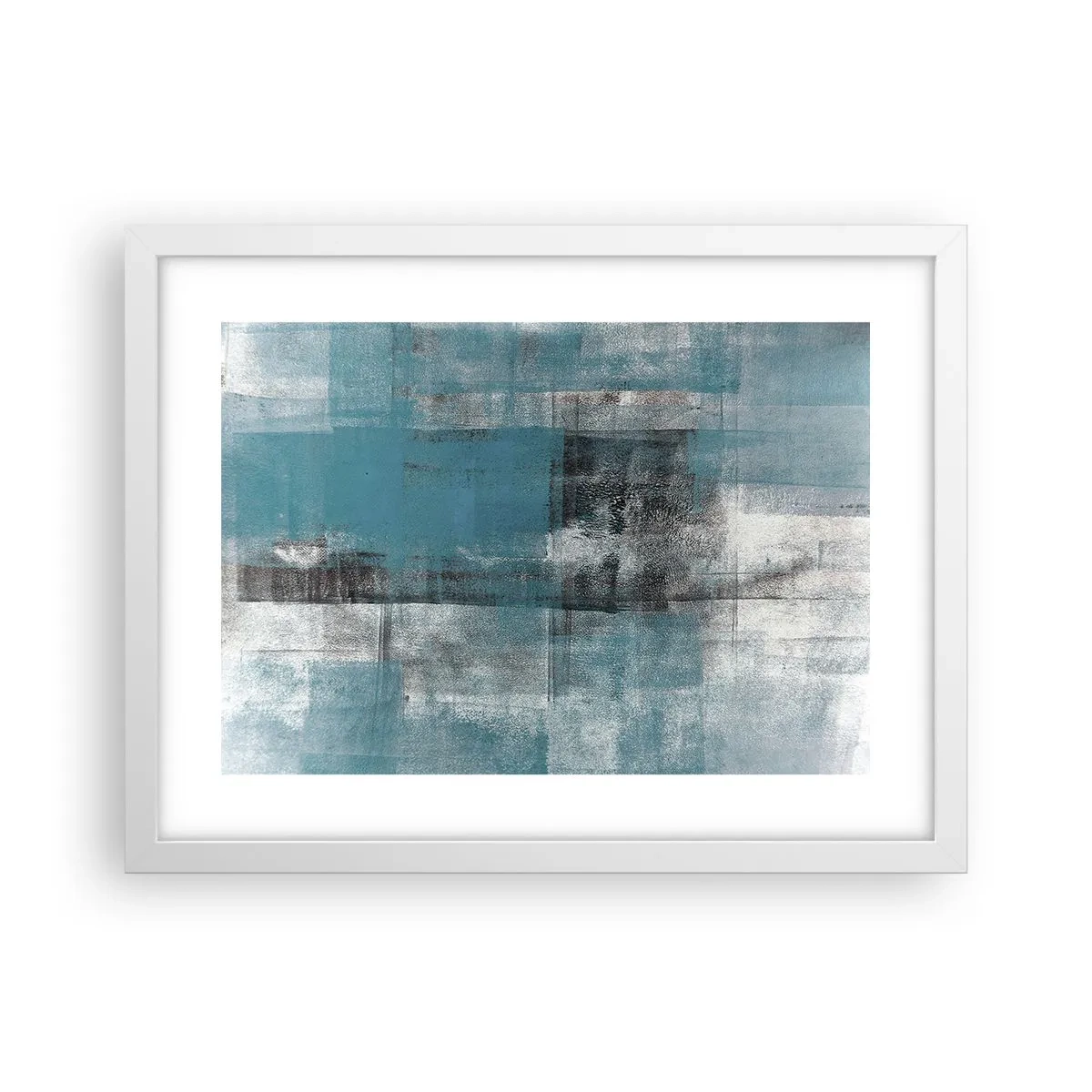 Plakát v bílém rámu - Voda a vzduch - 40x30 cm