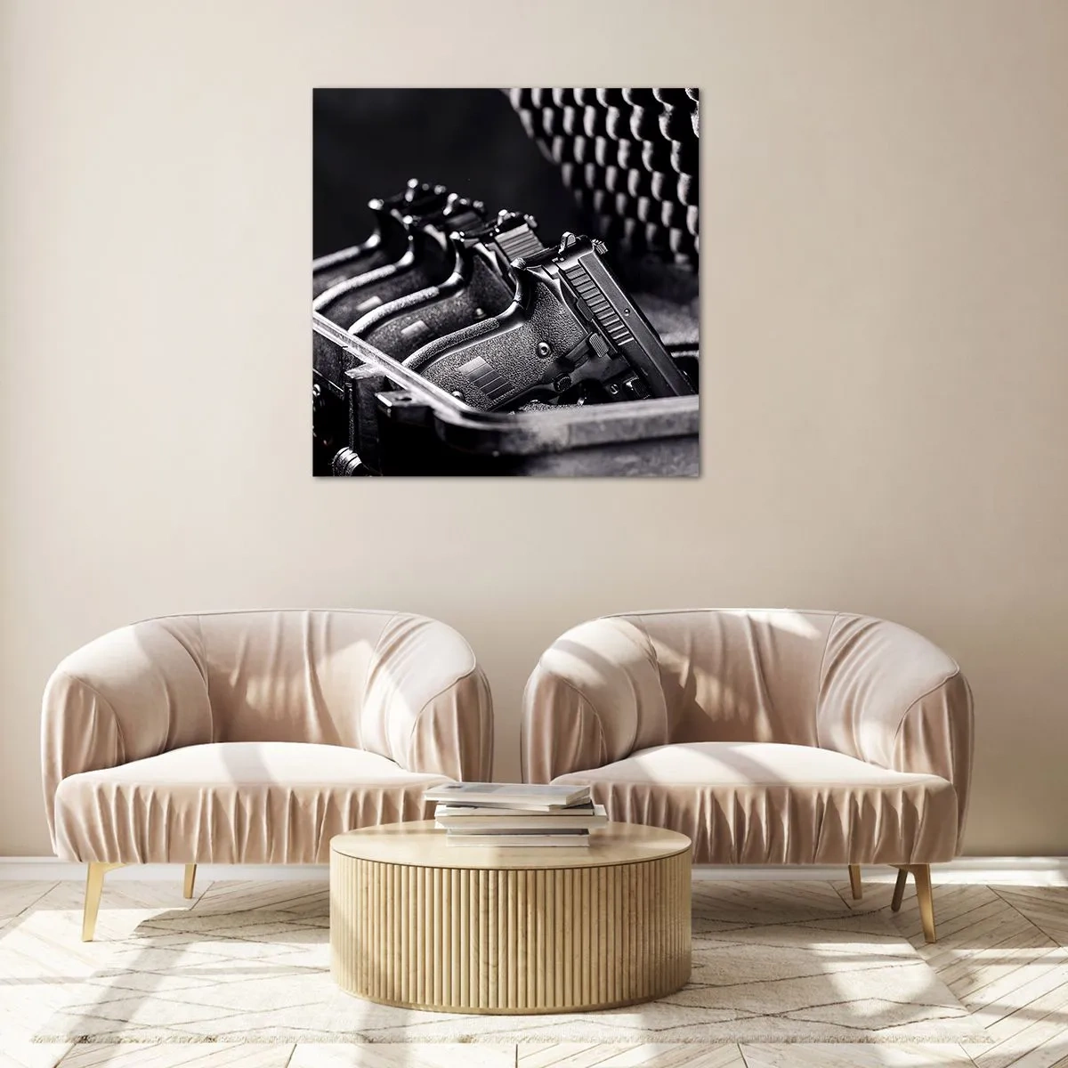 Obraz na skle - Mužský sport - 30x30 cm