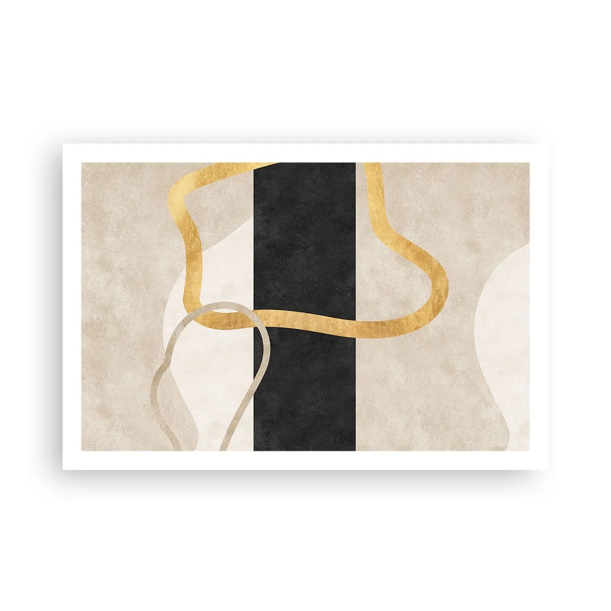 Plakát - Tvary ve smyčce - 91x61 cm