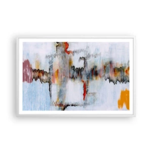 Plakát v bílém rámu - Klackem po vodě - 91x61 cm