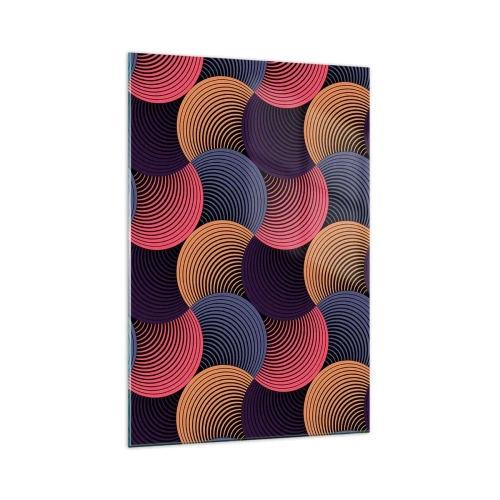 Obraz na skle - V kruhovém rytmu - 70x100 cm