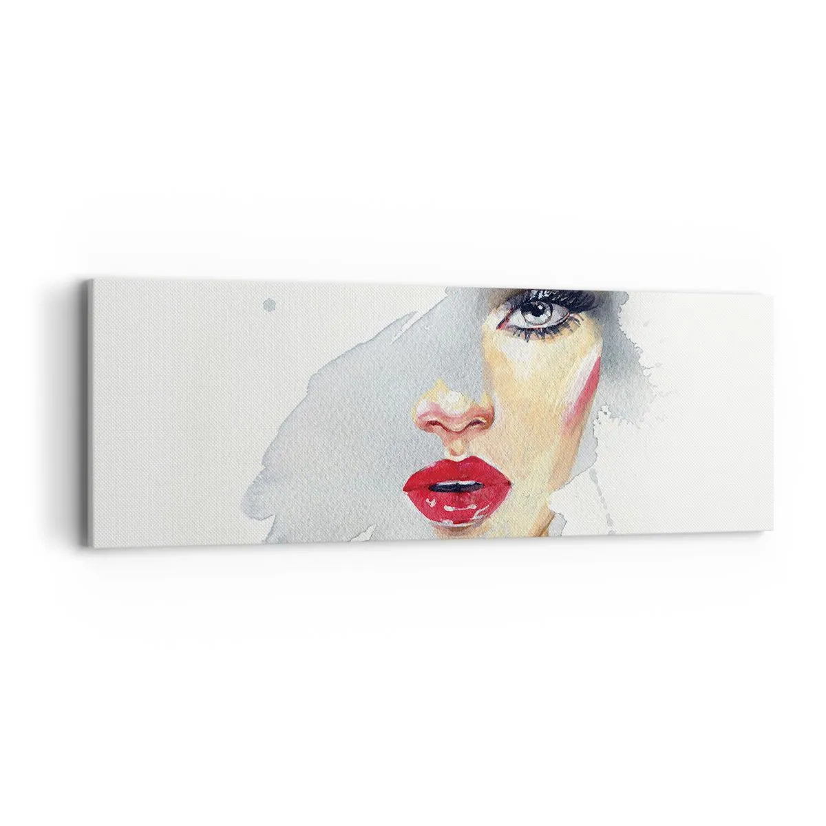 Obraz na plátně - Odraz v kapce vody - 90x30 cm