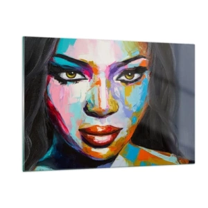 Obraz na skle - Nejde odtrhnout oči - 120x80 cm