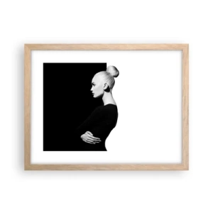 Plakát v rámu světlý dub - Prostě žena - 40x30 cm