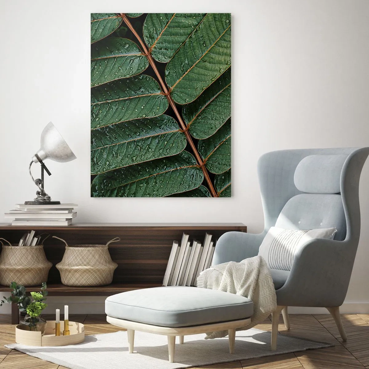 Obraz na skle - V zeleném rytmu - 80x120 cm