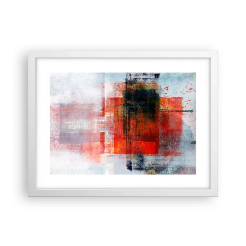 Plakát v bílém rámu - Zářící kompozice - 40x30 cm