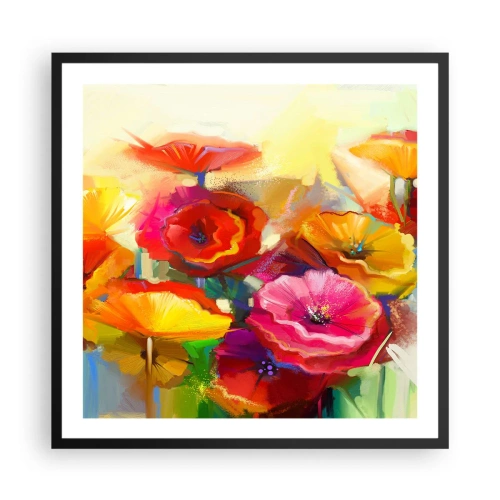 Plakát v černém rámu - Nejenom červené - 60x60 cm