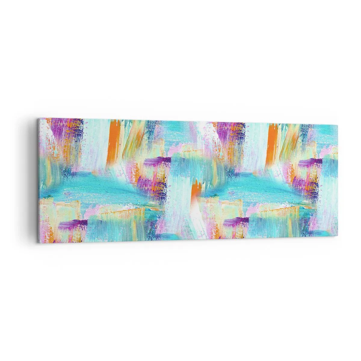 Obraz na plátně - Pohodové střídavé cákance - 140x50 cm