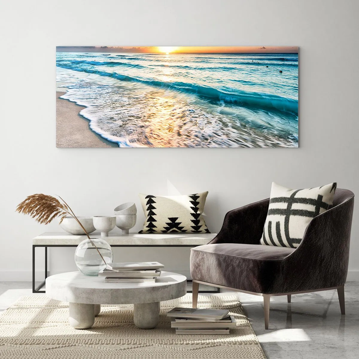 Obraz na skle - Výhled, který stojí za to - 160x50 cm