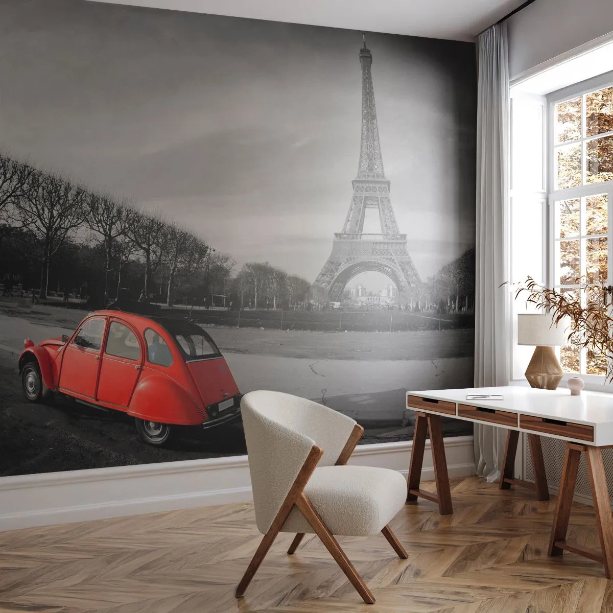 Fototapeta Samolepicí Deluxe Sticker - Více pařížské než samotná Paříž - Město, Eiffelova věž, Paříž - 250x175 cm