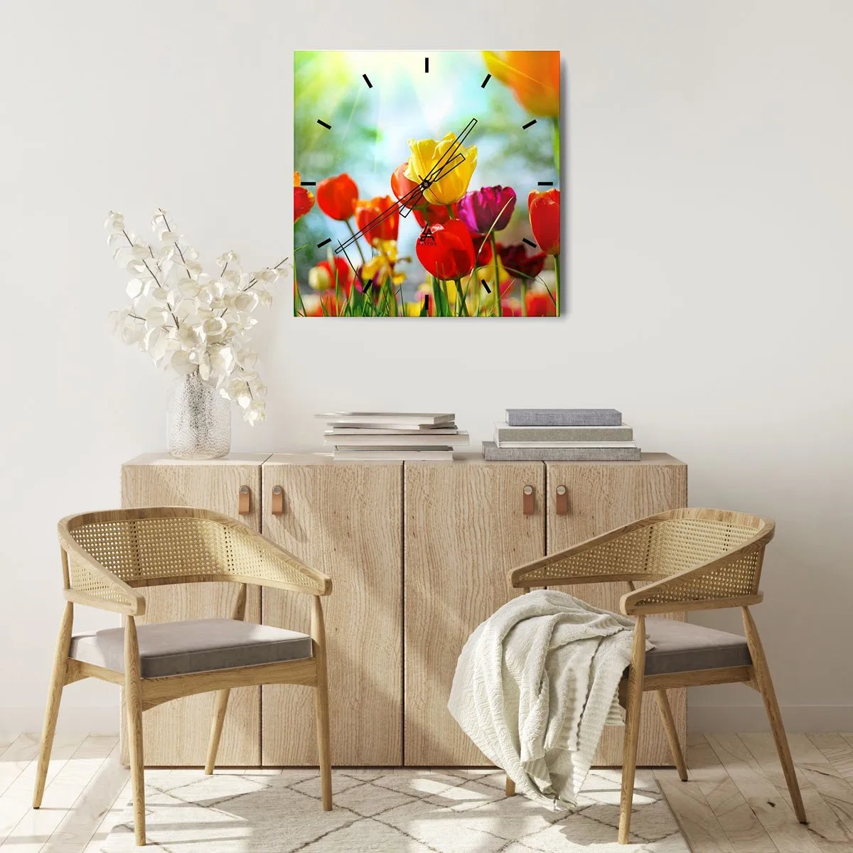 Nástěnné hodiny - Všechny barvy slunce - 40x40 cm
