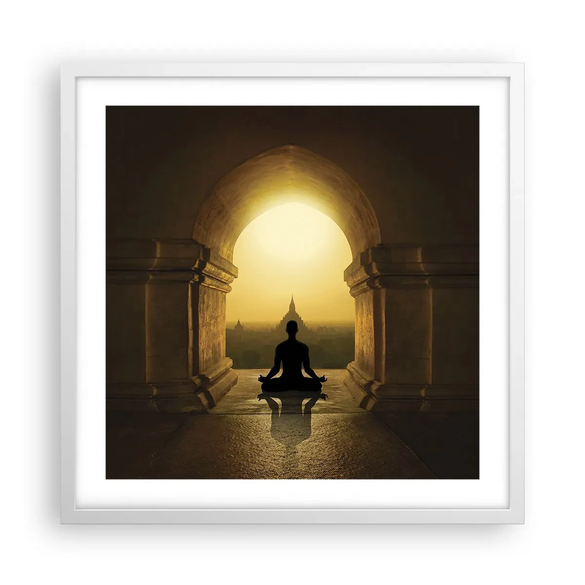 Plakát v bílém rámu - Plná harmonie - 50x50 cm