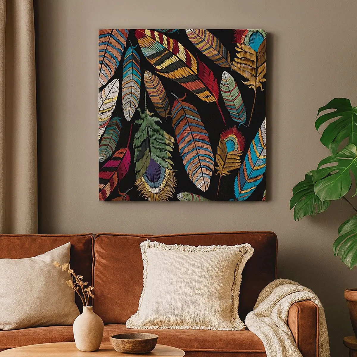 Obraz na plátně - Ptačí karneval - 30x30 cm