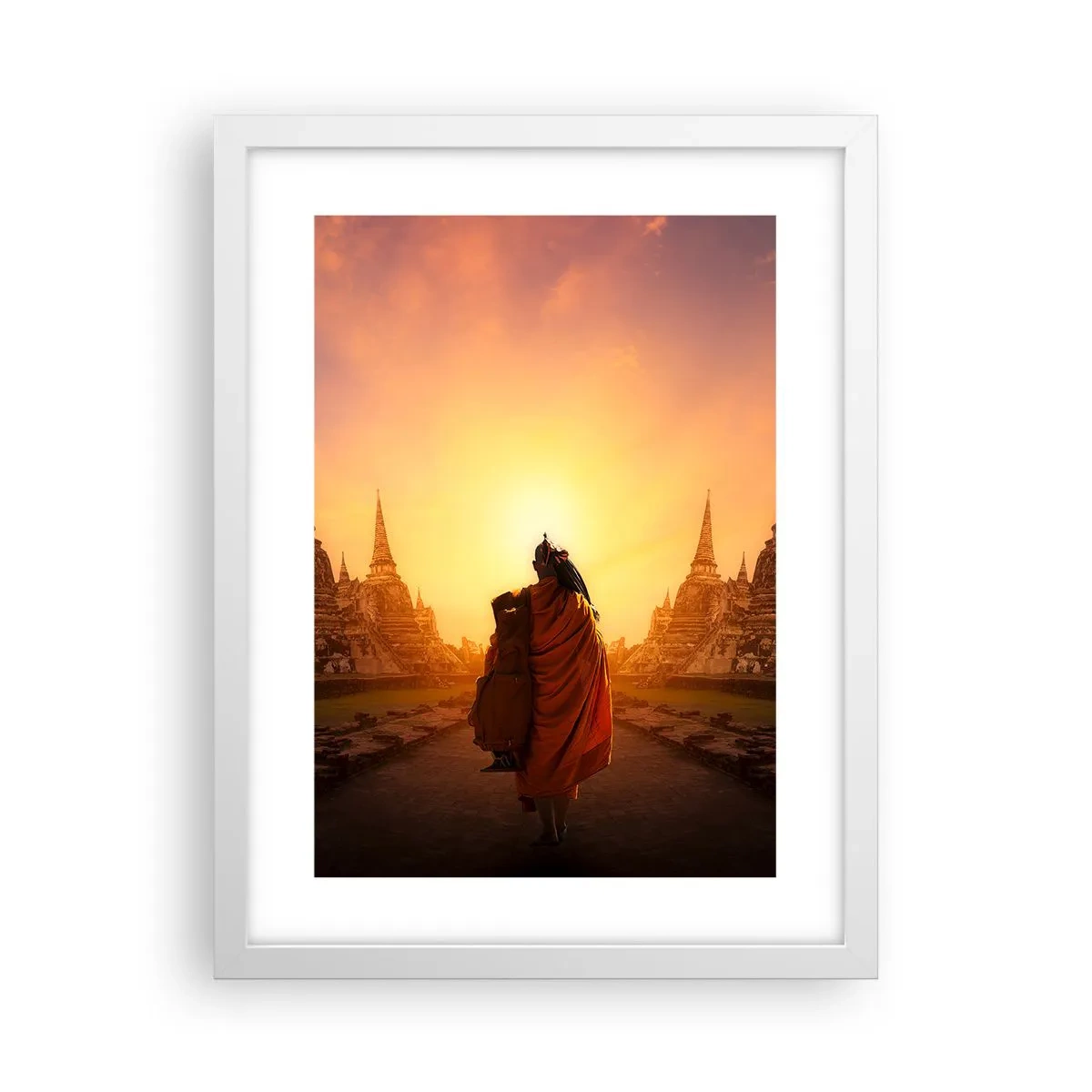 Plakát v bílém rámu - V klidu věčností - 30x40 cm