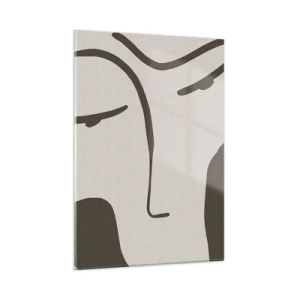 Obraz na skle - Jako z Modiglianiho obrazu - 50x70 cm