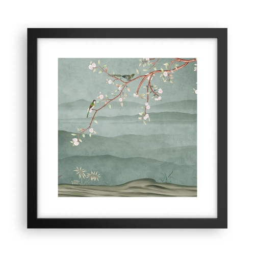 Plakát v černém rámu - Jaro je tady - 30x30 cm