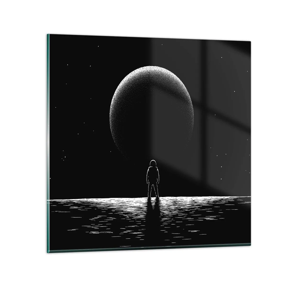 Obraz na skle - Tváři v tvář - 50x50 cm