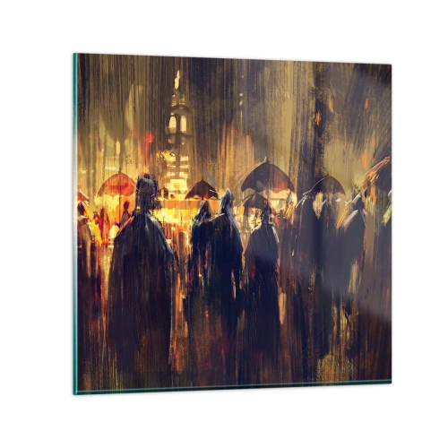 Obraz na skle - Následovníci deště - 70x70 cm