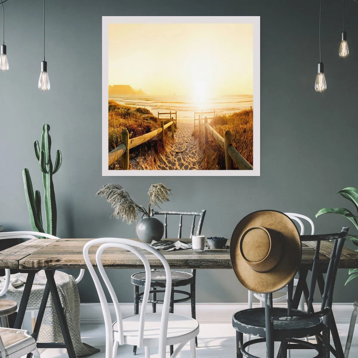 Plakát - Dunami směrem ke slunci - 40x40 cm