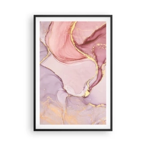 Plakát v černém rámu - Mazlení barev - 61x91 cm