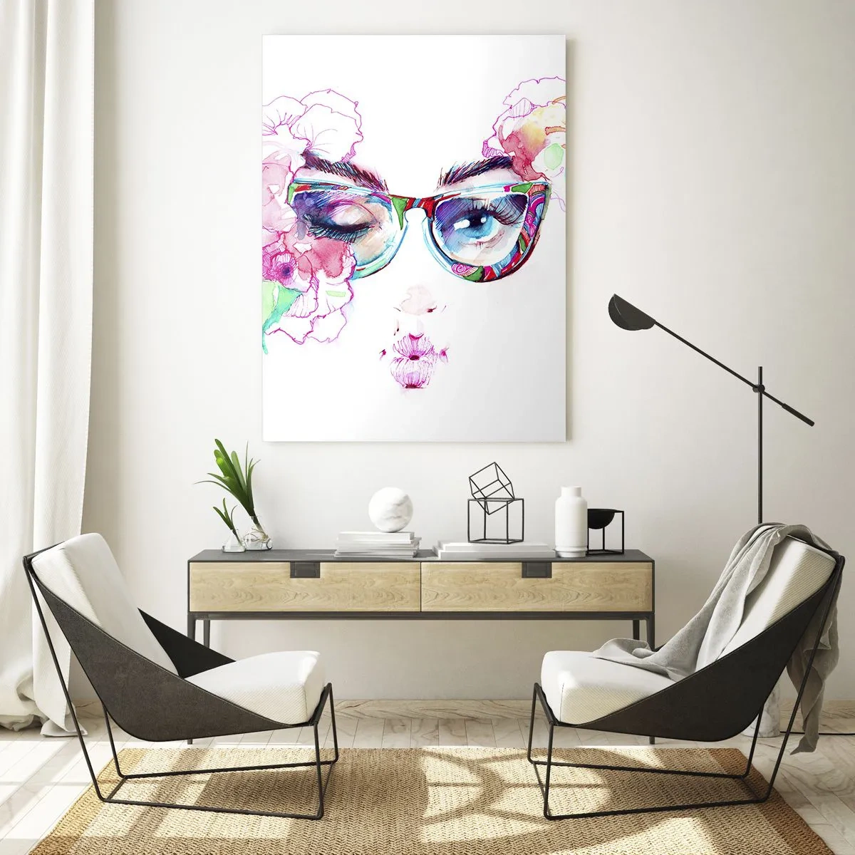 Obraz na skle - Svůdný slib - 50x70 cm
