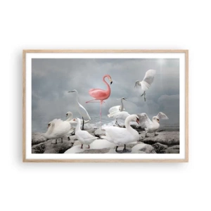 Plakát v rámu světlý dub - Kde jsem se tu vzal? - 91x61 cm
