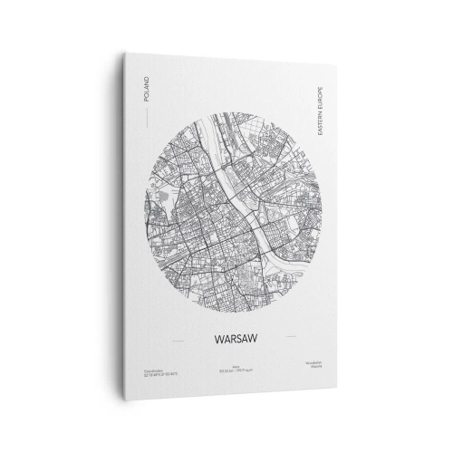 Obraz na plátně - Anatomie Varšavy - 70x100 cm