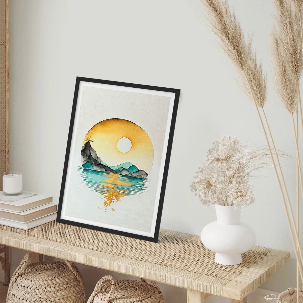 Plakát v černém rámu - V kruhu krásy - 30x40 cm