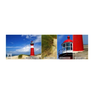 Fototapeta Vzorek Standard Eco - Vysněná samota - Krajina, Maják, Holandsko - 100x30 cm
