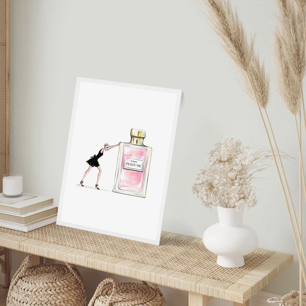 Plakát v bílém rámu - Podstata ženskosti - 30x40 cm