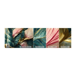 Vzor Fototapety Samolepicí Deluxe Sticker - Přirozená elegance a styl - Art Deco, Květiny, Elegance - 100x30 cm
